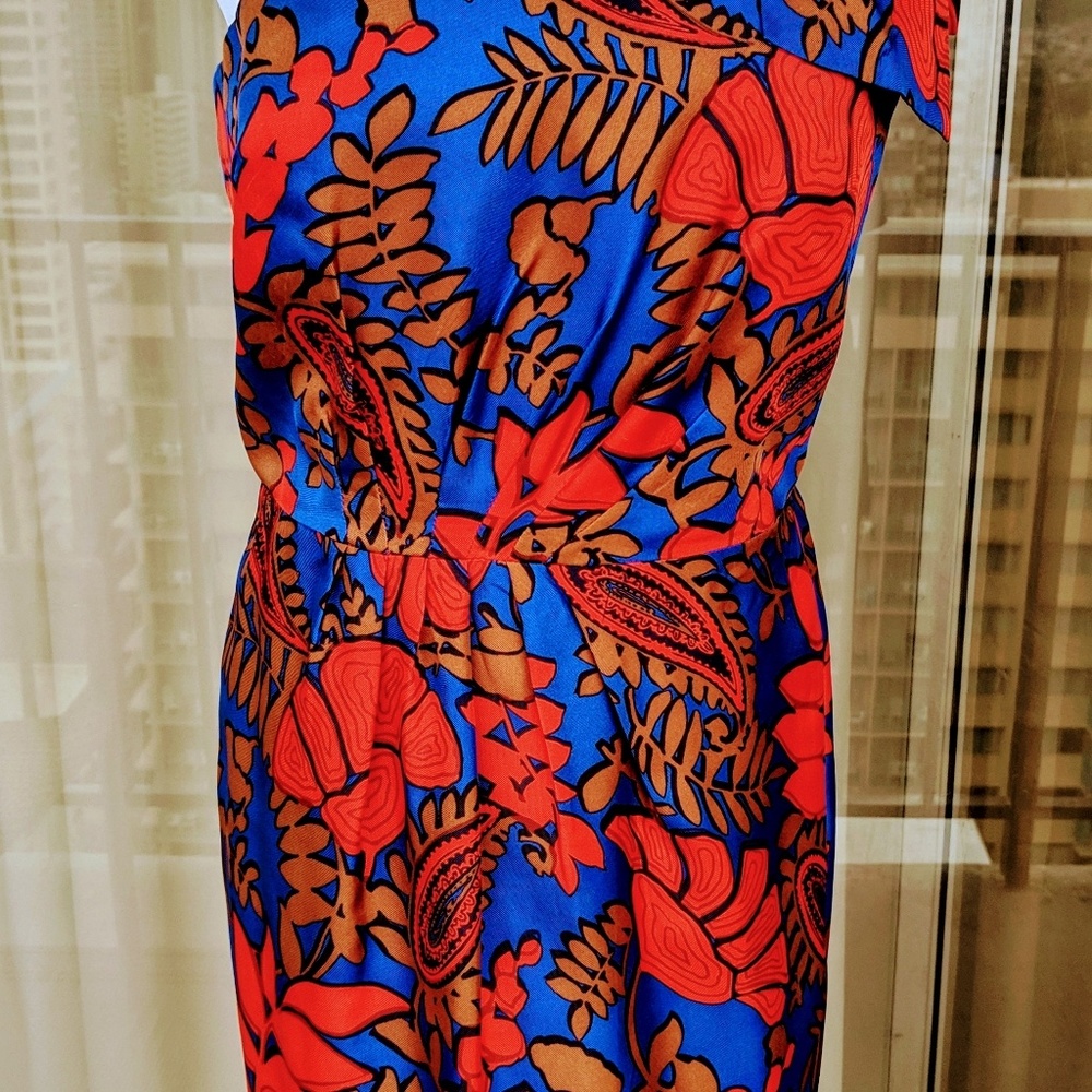 Milly New York One Shoulder Silk Dress - Picture 8 of 8